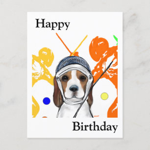 Beagle  postkarte