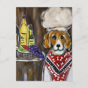 Beagle Postkarte
