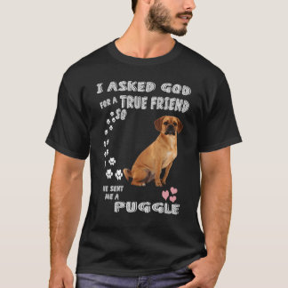 Beagle Pug Mama Baby Puggle Papa Kostüm Süßer Pugg T-Shirt