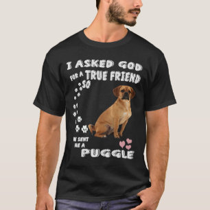 Beagle Pug Mama Weihnachten Baby Puggle Papa Kostü T-Shirt