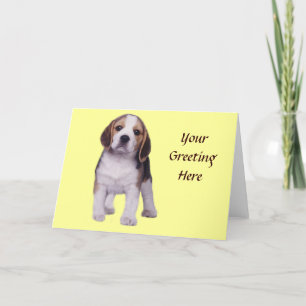 Beagle Pup Grußkarte Feiertagskarte