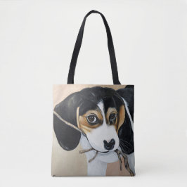 Beagle Puppy Painting Tasche