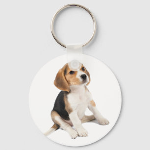Beagle Puppy Schlüsselanhänger