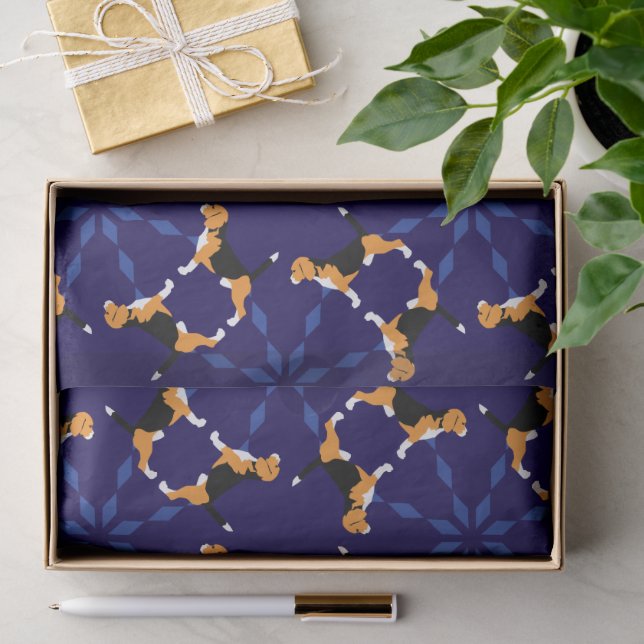 Beagle rein seidenpapier (Geschenk)