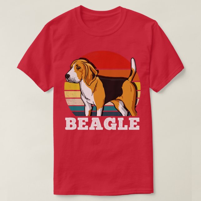 Beagle Retro T-Shirt (Design vorne)