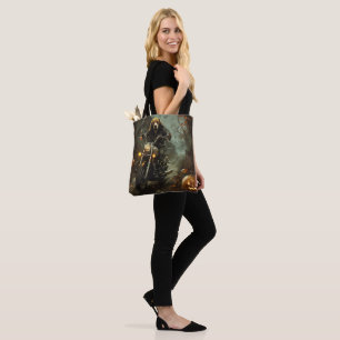 Beagle Riding Motorrad Halloween Beängstigend Tasche