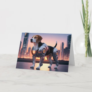 Beagle Robot Card Karte