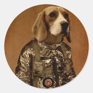Beagle Runder Aufkleber
