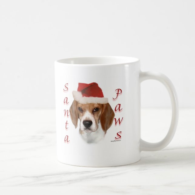 Beagle Santa Paws Kaffeetasse (Rechts)