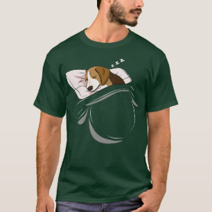 Beagle schlafend Tier Nickerchen Napping Slummi T-Shirt