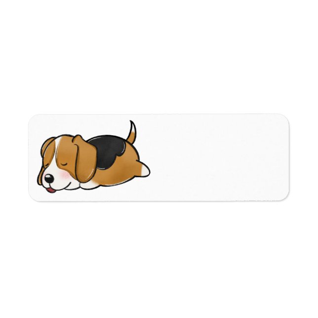 Beagle Schlafende Cartoon (Vorne)