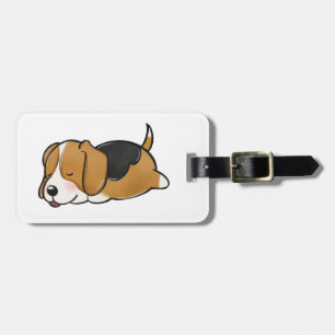 Beagle Schlafende Cartoon Gepäckanhänger
