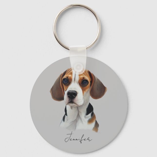 Beagle Schlüsselanhänger (Vorderseite)