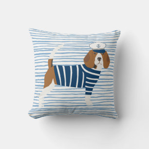Beagle-Segler-Hund niedlicher Segel-Hund Kissen