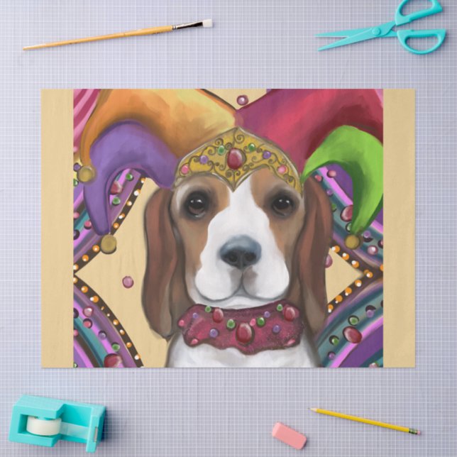 BEAGLE SEIDENPAPIER (Basteln)
