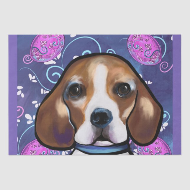 Beagle Seidenpapier (Vorderseite)