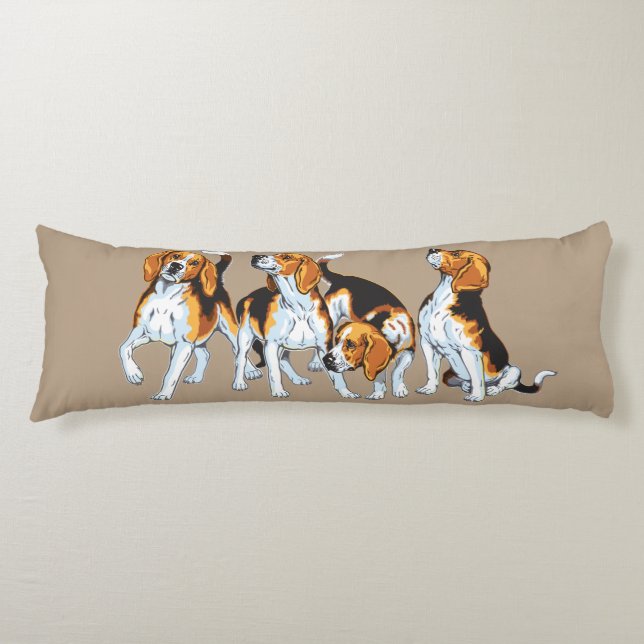 Beagle Seitenschläferkissen (Vorderseite)