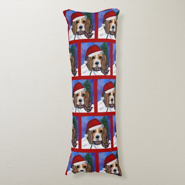 Beagle Seitenschläferkissen (Vorderseite Vertikal)