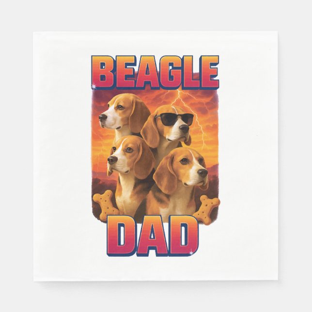 Beagle Serviette (Vorderseite)