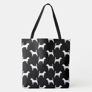 Beagle-Silhouette-Muster Tasche