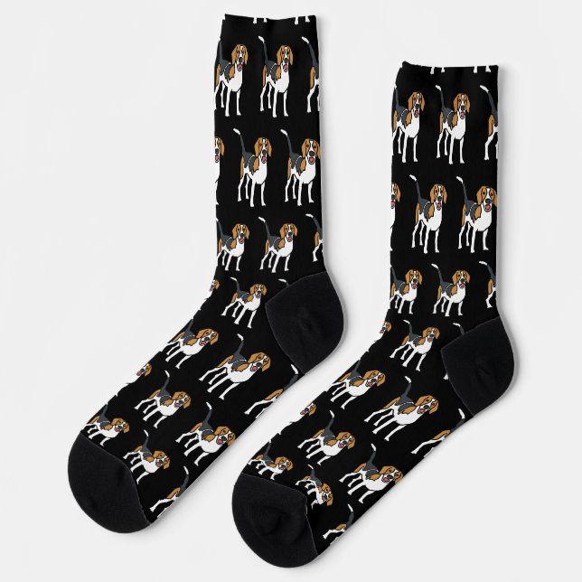 Beagle Socken (Linkes Detail)