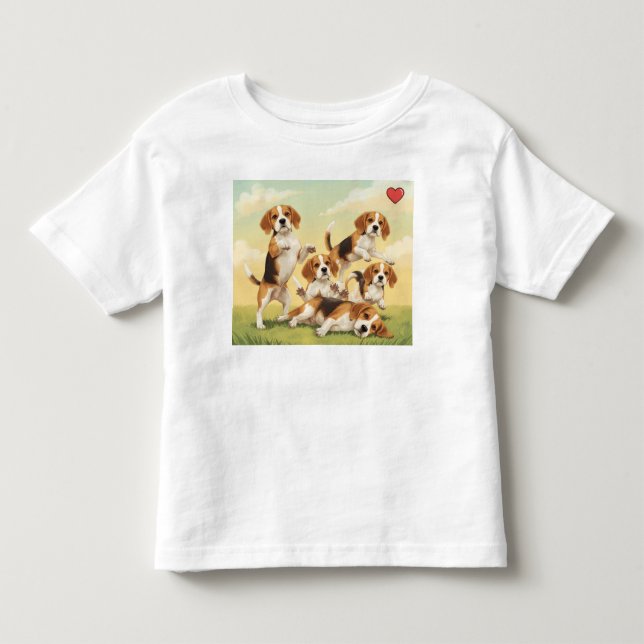 Beagle Spaß T - Shirt! Kleinkind T-shirt (Vorderseite)