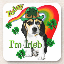 Beagle St Patrick's Day Getränkeuntersetzer
