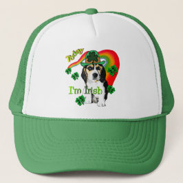 Beagle St Patrick's Day Truckerkappe