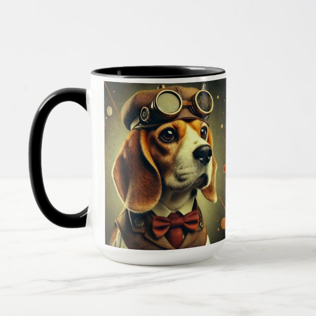 Beagle Steampunk Kaffee Tasse Cup (Links)
