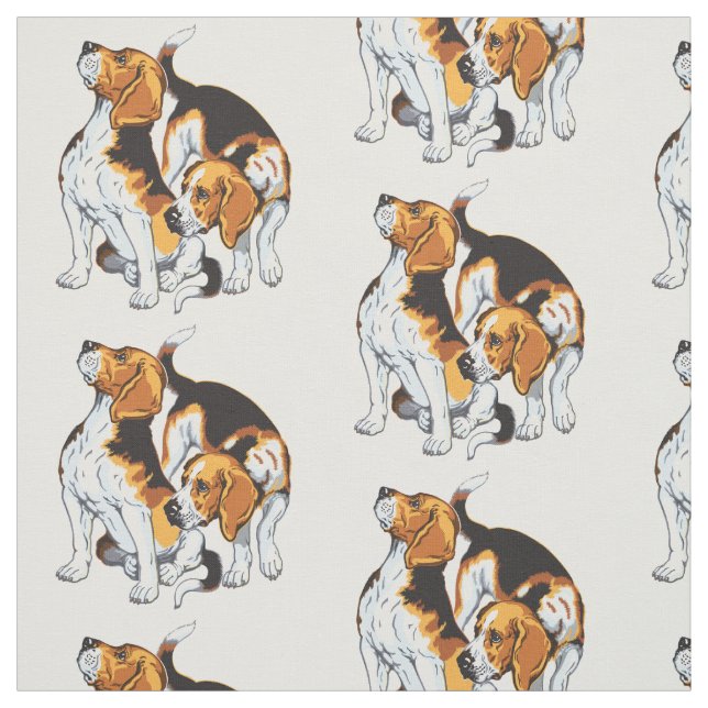 Beagle Stoff (Muster)