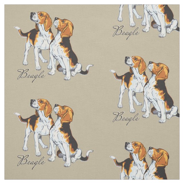 Beagle Stoff (Muster)