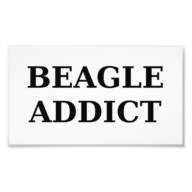 Beagle-Süchtig Fotodruck (Vorne)