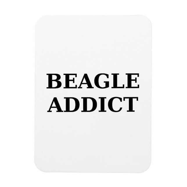 Beagle-Süchtig Magnet (Vertikal)