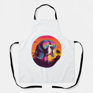 Beagle Sunset Background Shirt, Beagle Mama, Beagl Schürze