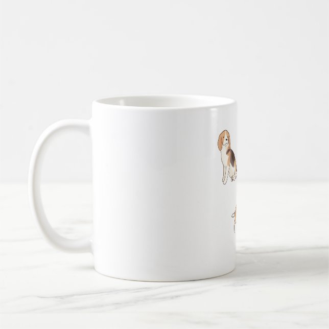 Beagle � Süße Tier Art Kaffeetasse (Links)