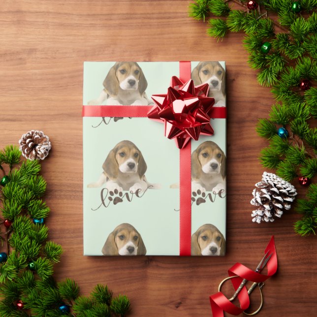 Beagle Tapestyle Imitate Canvas Print Acrylic Prin Geschenkpapier (Feiertagsgeschenk)