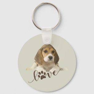 Beagle Tapestyle Imitate Canvas Print Acrylic Prin Schlüsselanhänger