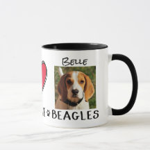 Beagle Tasse Hund liebt Tasse