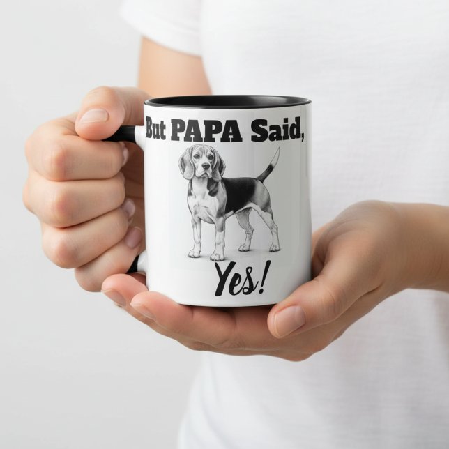 Beagle Tasse/Typografie Tasse (Von Creator hochgeladen)
