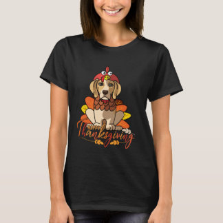 Beagle Thanksgiving Dog Mom Turkey Costume Women T-Shirt