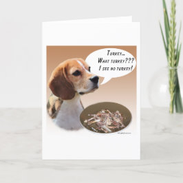 Beagle Türkei Feiertagskarte