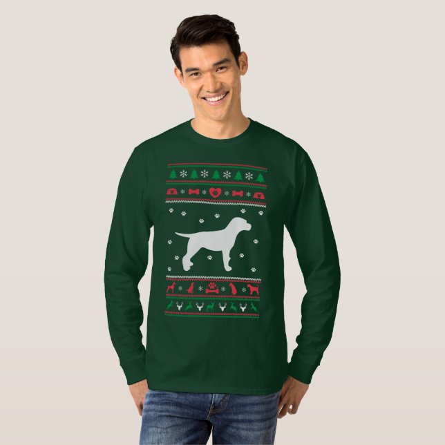 Beagle Ugly Christmas Sweater T-Shirt (Vorne ganz)