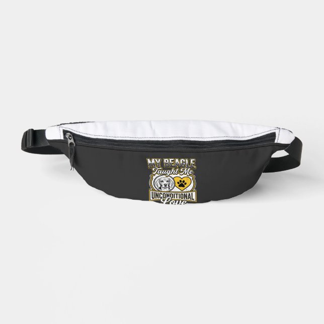 Beagle Unbedingte Liebe Hundebesitzer Bauchtasche (Vorderseite)