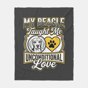 Beagle Unbedingte Liebe Hundebesitzer Fleecedecke