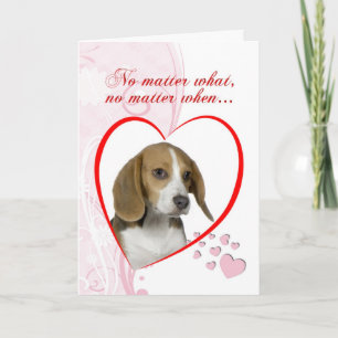 Beagle Valentine Feiertagskarte