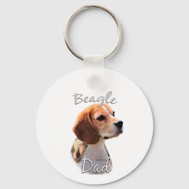 BEAGLE VATER 2 SCHLÜSSELANHÄNGER (Vorderseite)