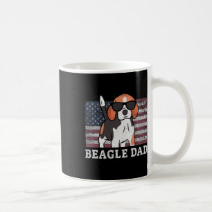 Beagle Vater American Flag 4. Juli Patriotische Be Kaffeetasse