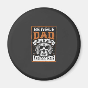 Beagle-Vater angetrieben von Kaffee und Hundehaare Magnet