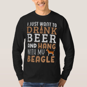 Beagle Vater Der sonnige Vater-Tag Hund Lover Gesc T-Shirt
