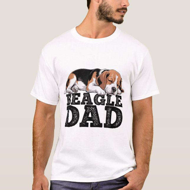 Beagle Vater Dog T-Shirt (Vorderseite)